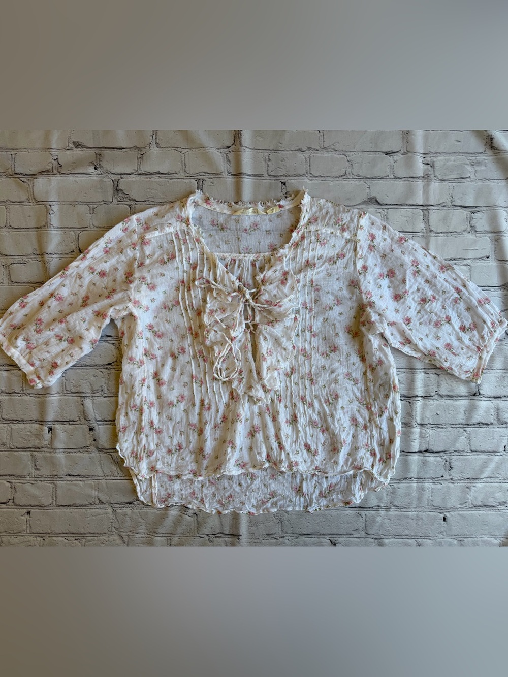 Denim & Supply Ralph Lauren Floral Top
Shabby Chic Boho Peasant Floral Cotton L